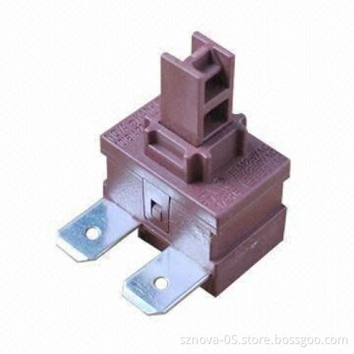 Pushbutton Switch with UL, VDE, TUV and CQC Approvals, Used for Vacuum Cleaners, Electric Ovens